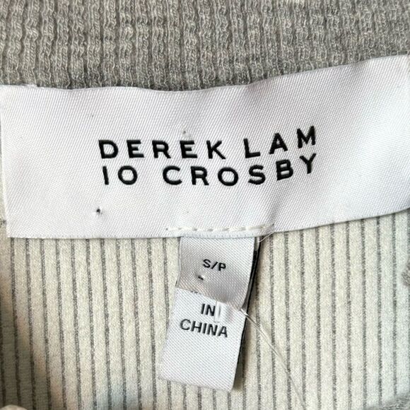 NWT Derek Lam 10 Crosby Mini Grey Dress Bodycon Mock Neck Size S - Picture 9 of 9